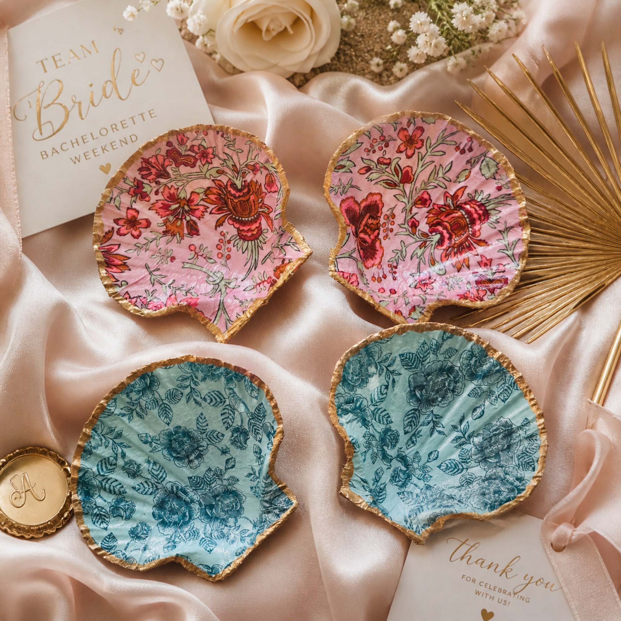 Custom seashell trinket trays